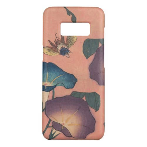 Pink Bee Flower Classic Hokusai Art Case_Mate Samsung Galaxy S8 Case