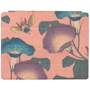 Pink Bee Flower Classic Hokusai Art iPad Smart Cover