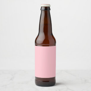 Pink Beer Bottle Label