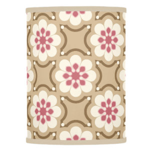 Pink & Beige flower Lamp Shade