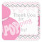 Pink Belly Bump Baby Shower Favor Stickers