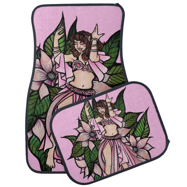 Pink Belly Dancer Shimmy                           Car Floor Mat (Set)