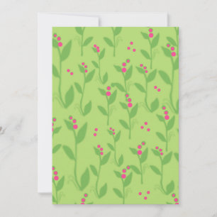 Pink Berries on Green Leaves