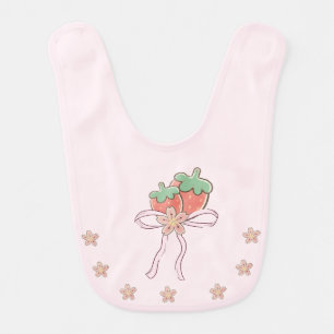 Pink Berry Sweet Girl Baby Bib