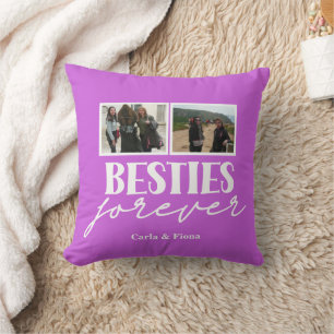 Pink Best friends 3 photos on Throw Pillow