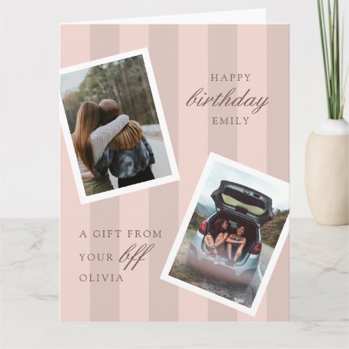 Pink Best Friends Photo Happy Birthday