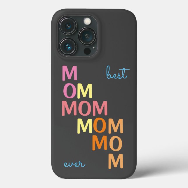 Pink Best Mom Ever Case-Mate iPhone Case (Back)