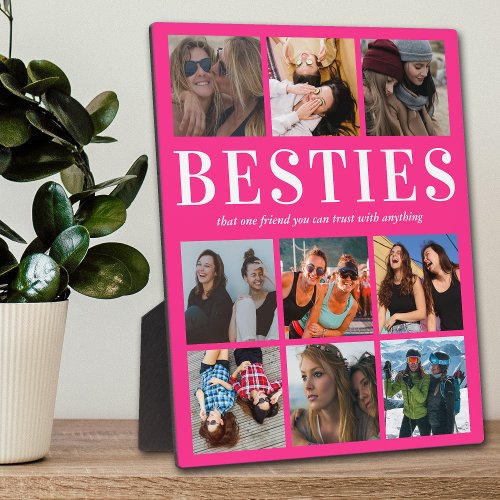 Pink Besties Gift  Best Friend Plaque