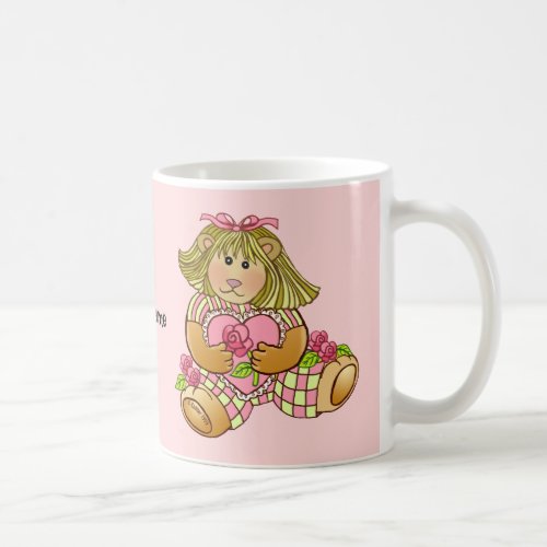Pink Betsy Bear Love Coffee Mug