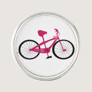 Pink Bicycle Bike for a Cure Lapel Pin