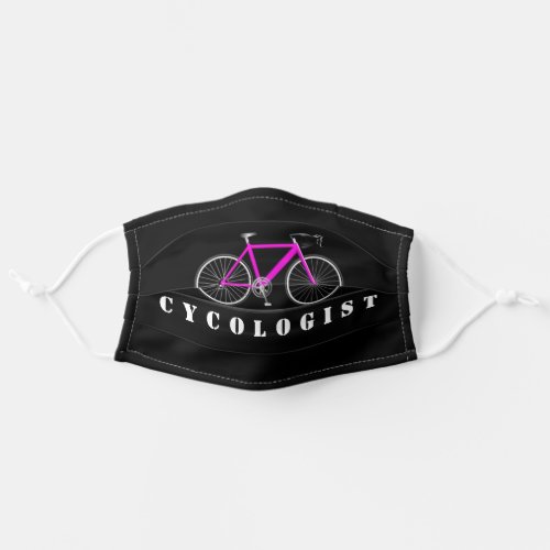 pink bicycle humor adult cloth face mask