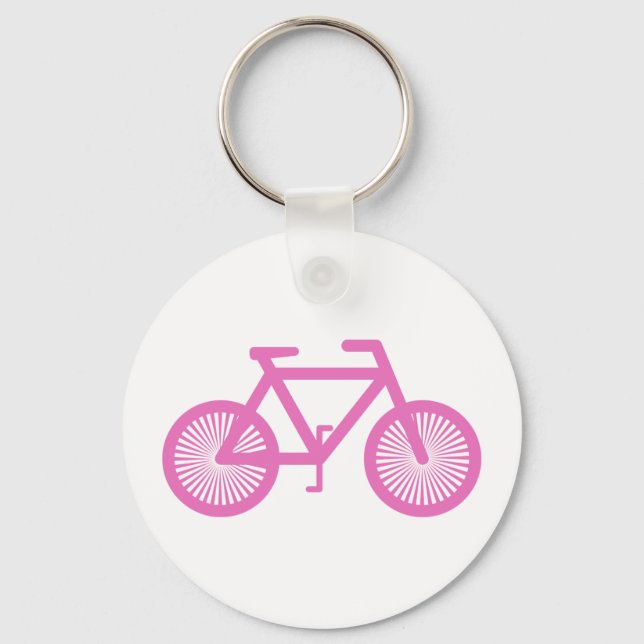 Pink Bicycle Keychain (Front)