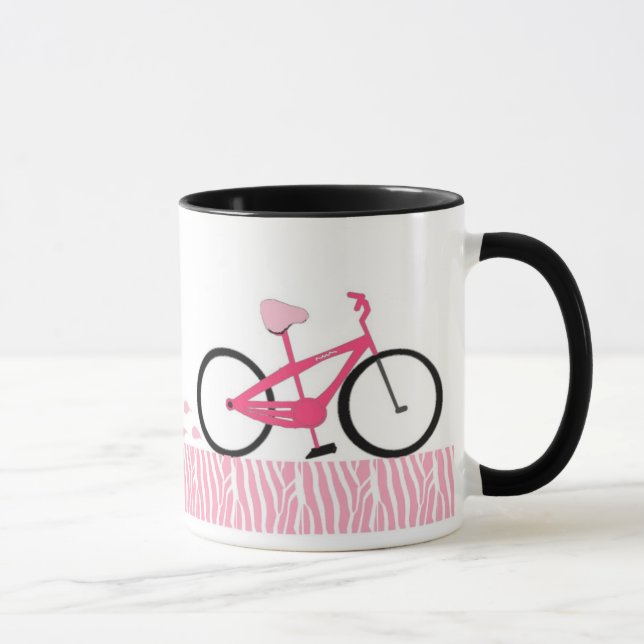 Pink Bicycle Mug (Right)