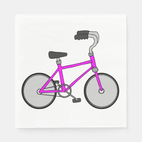 Pink Bicycle Napkins