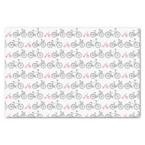 Pink Bicycle Tissue Paper