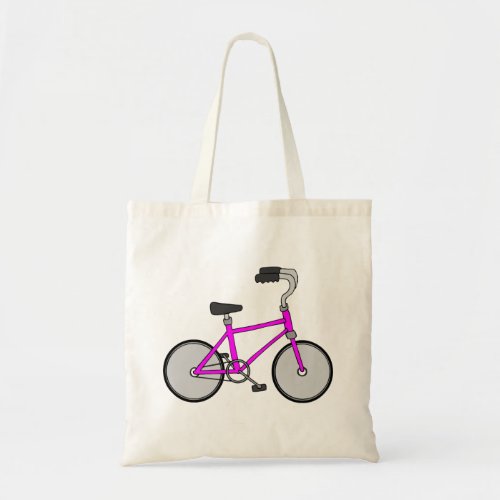 Pink Bicycle Tote Bag