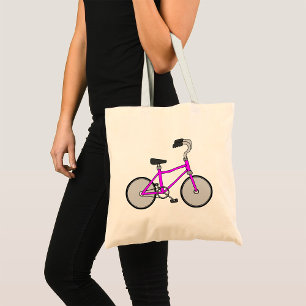 Pink Bicycle Tote Bag