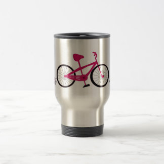 Pink Bicycle Travel Mug