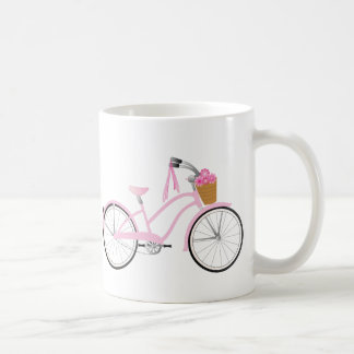 Pink Bicycle with Streamers Coffee Mug