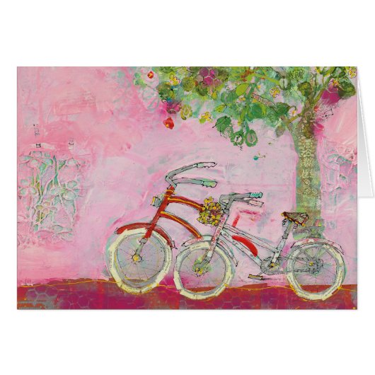 Pink Bicycles Cards (Front Horizontal)
