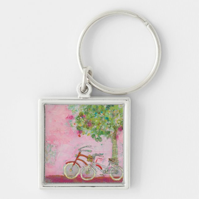 Pink Bicycles Keychain (Front)