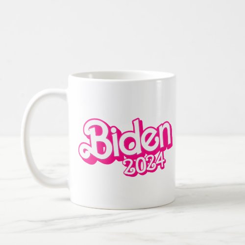 Pink Biden Harris 2024 Coffee Mug