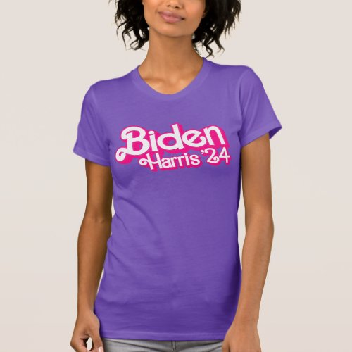 Pink Biden Harris 2024 T_Shirt