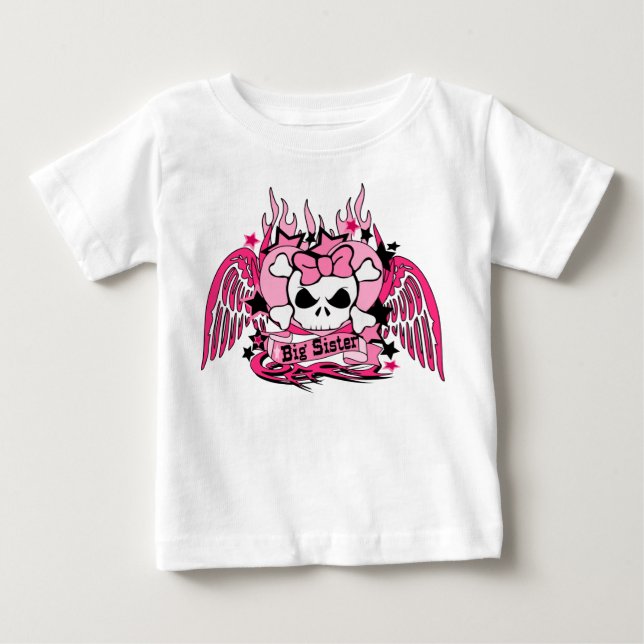 Pink big sister baby T-Shirt (Front)