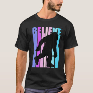 Pink Bigfoot Believe Yeti Magical Mystical Legends T-Shirt