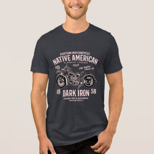 Pink Bike And Text Design Tri-Blend Shirt