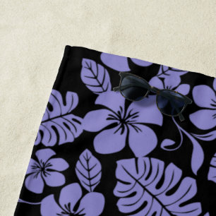 PINK BIKINI (BLACK/LAVENDER) BEACH TOWEL