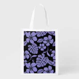 PINK BIKINI (BLACK/LAVENDER) GROCERY BAG