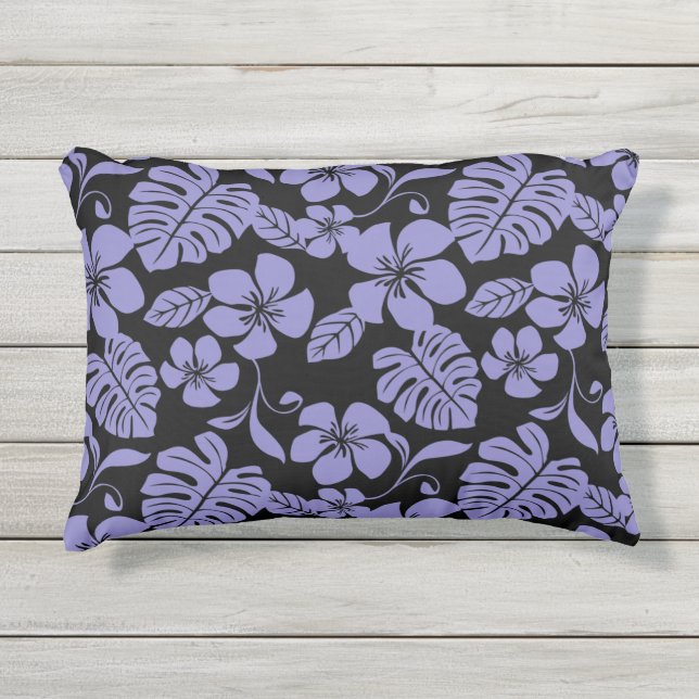 PINK BIKINI (BLACK/LAVENDER) OUTDOOR PILLOW (Front)
