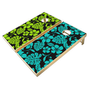 PINK BIKINI (BLACK/LIME and BLACK/TEAL) Cornhole Set