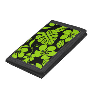 PINK BIKINI (BLACK/LIME) TRI-FOLD WALLET