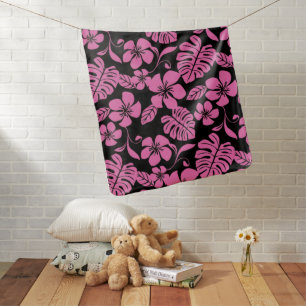 PINK BIKINI (BLACK/PINK) BABY BLANKET