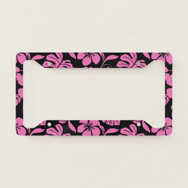 PINK BIKINI (BLACK/PINK) LICENSE PLATE FRAME (Front)