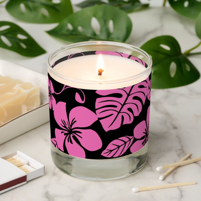 PINK BIKINI (BLACK/PINK) SCENTED CANDLE (Lit)