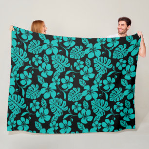 PINK BIKINI (BLACK/TEAL) Fleece Blanket