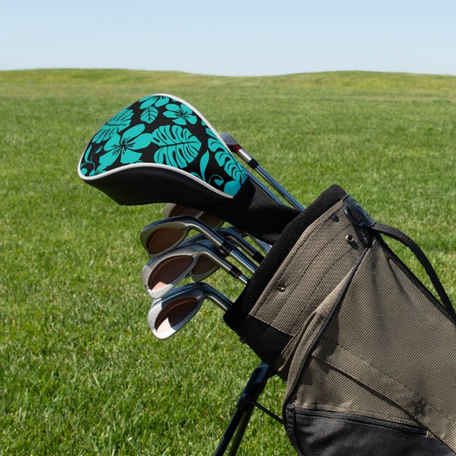 PINK BIKINI (BLACK/TEAL) GOLF HEAD COVER (In Situ)