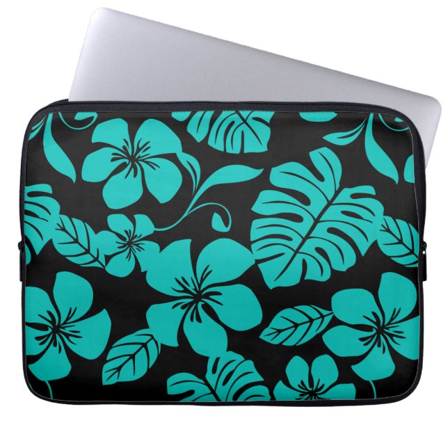 PINK BIKINI (BLACK/TEAL) LAPTOP SLEEVE (Front)