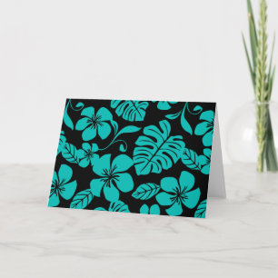 PINK BIKINI (BLACK/TEAL) LETTERPRESS THANK YOU CARD