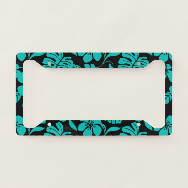 PINK BIKINI (BLACK/TEAL) LICENSE PLATE FRAME (Front)