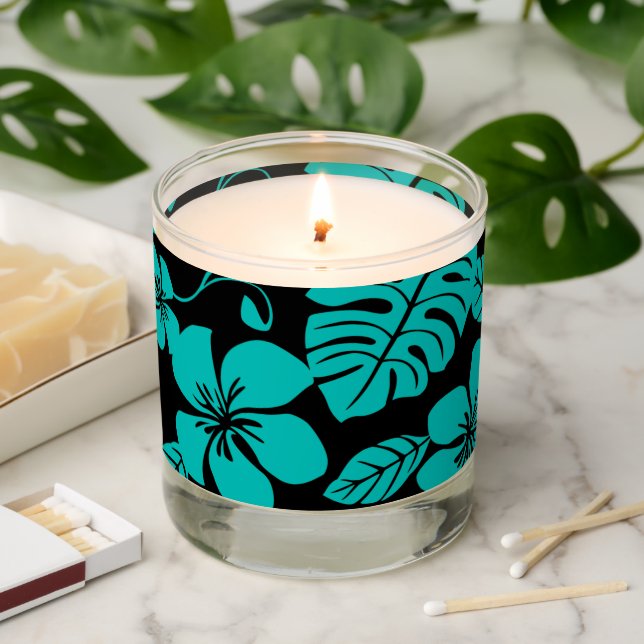 PINK BIKINI (BLACK/TEAL) SCENTED CANDLE (Lit)