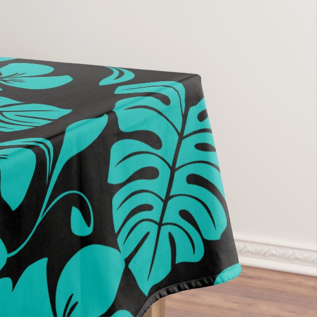 PINK BIKINI (BLACK/TEAL) Tablecloth (In Situ)