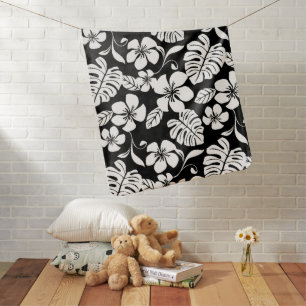 PINK BIKINI (BLACK/WHITE) BABY BLANKET