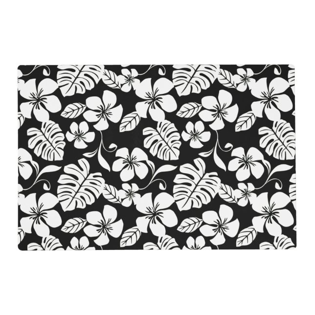 PINK BIKINI (BLACK/WHITE) Laminated Placemat (Back)