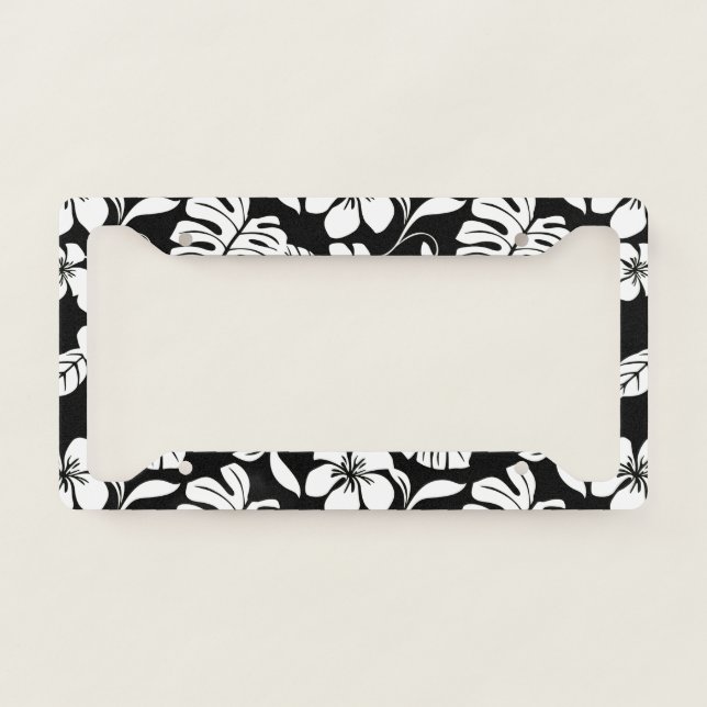 PINK BIKINI (BLACK/WHITE) License Plate Frame (Front)