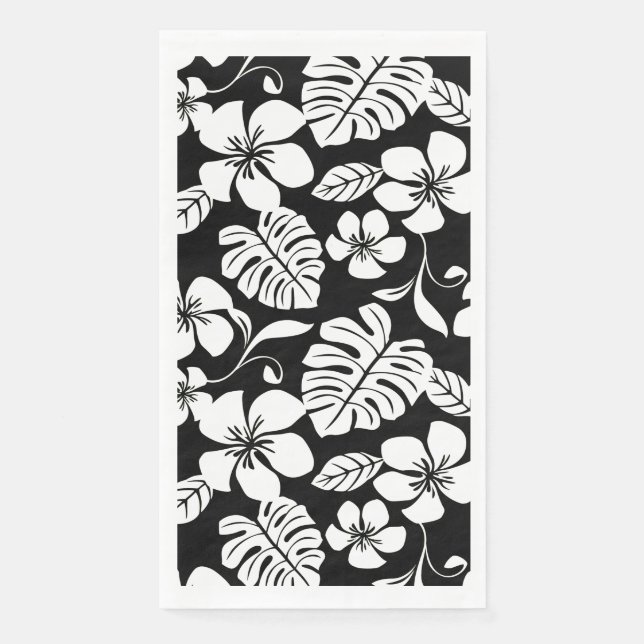 PINK BIKINI (BLACK/WHITE) PAPER GUEST TOWELS (Front)