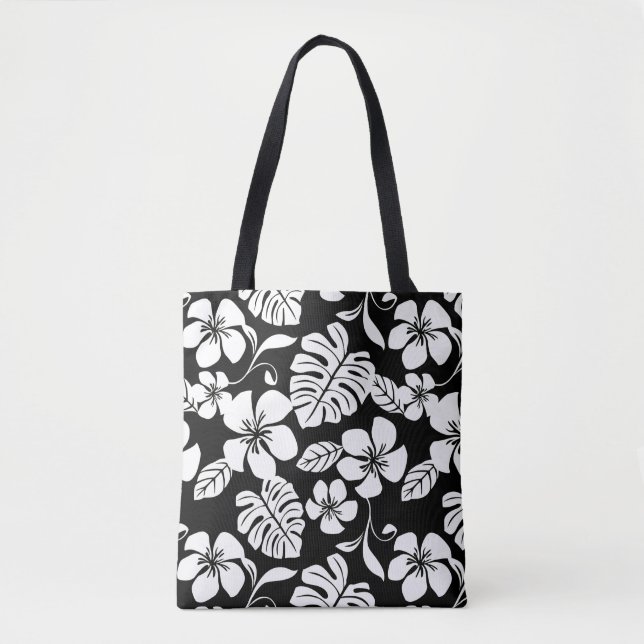 PINK BIKINI (BLACK/WHITE) TOTE BAG (Front)